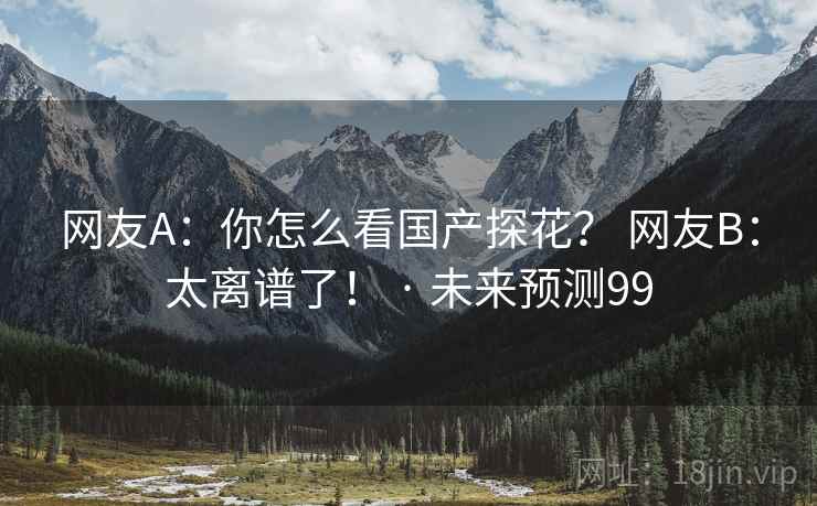 网友A：你怎么看国产探花？ 网友B：太离谱了！ · 未来预测99